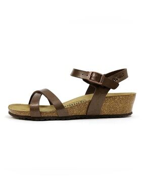 Birkenstock Papillio Bronze Alyssa Wedge Sandals Women’s Size 7 / EU 38